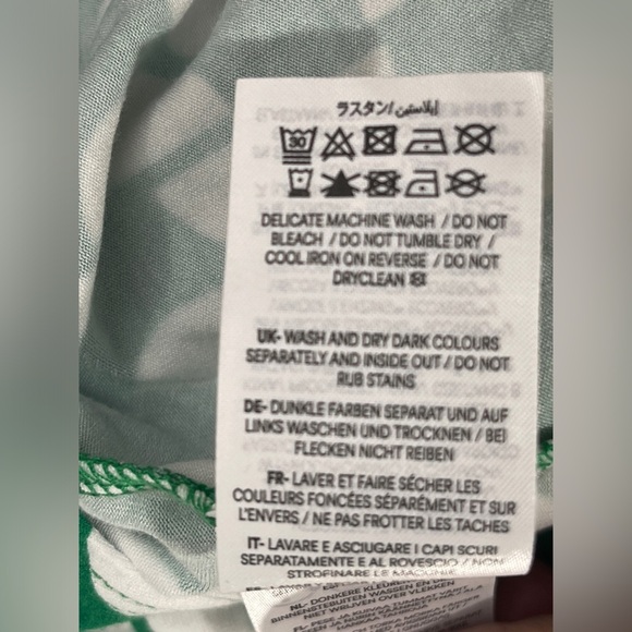 Boden Thea Jersey Jumpsuit Emerald Green Geo Wave Print Size 10 Geometric Print - Picture 9 of 9